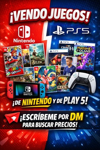 Juegos Nintendo Switch y PS5