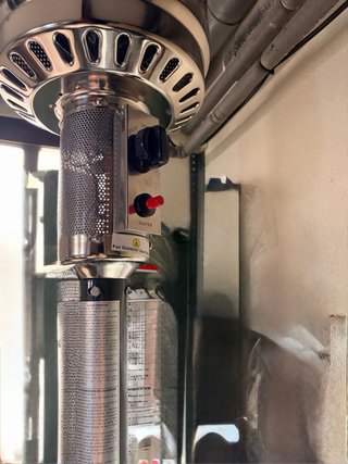 Estufa de terraza a gas butano