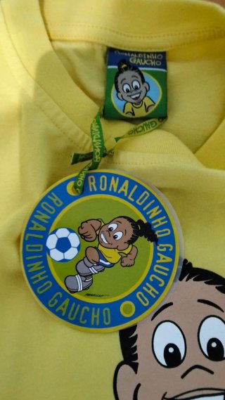 Lotto 3 T-shirt Ronaldinho Gaucho bimbo 10 anni
