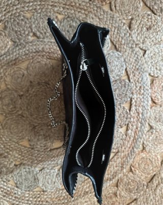 Bolso Zara Negro Tachuelas Plata