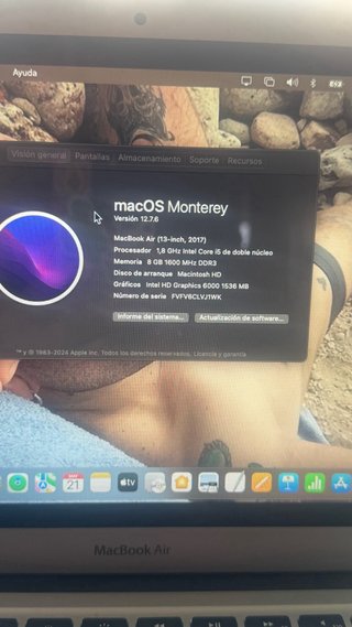 MacBook Air 13” 2017 i5 8GB – Estado impecable