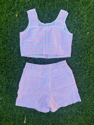 Conjunto Vichy vintage años 90