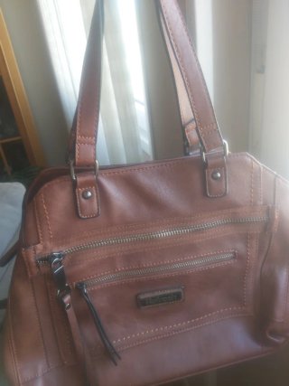 Bolso de cuero marrón Refresh