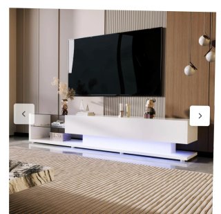 Mueble TV LED Blanco