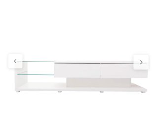 Mueble TV LED Blanco