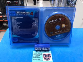 Uncharted 4: El Desenlace del Ladrón PS4