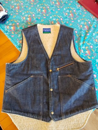 Chaqueta Carter's sin mangas vintage jeans años 80