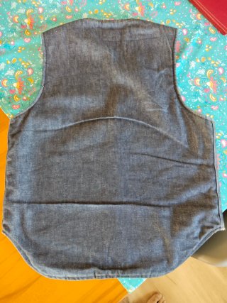 Chaqueta Carter's sin mangas vintage jeans años 80