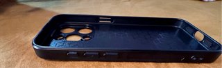 Funda iPhone 15 Cuero Negra Magnética