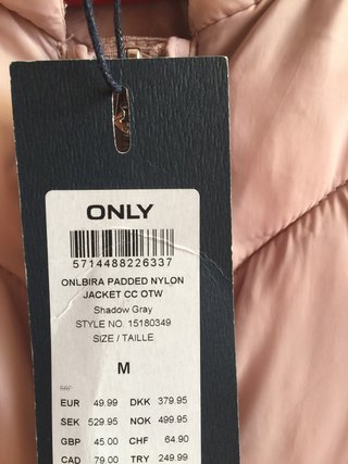 PARKA ROSA DE LA MARCA ONLY SIN ESTRENAR