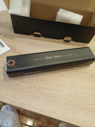 Impresora Tattoo Portátil Bluetooth Negra
