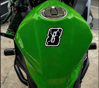 2 Adesivi Dorsali Moto Fulmine