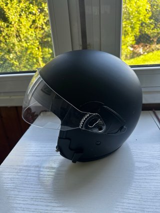 Casco LEM negro con visera