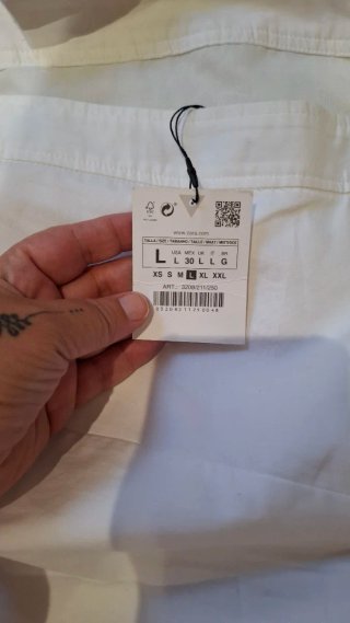 Top asimétrico Zara gabardina