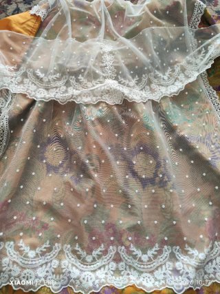 Manteletas Falleras  de tul blancas