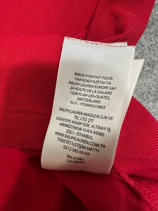 Polo Ralph Lauren Rojo Talla L Mujer