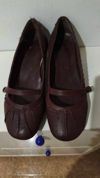 Zapatos de salón tacón bajo mujer 37