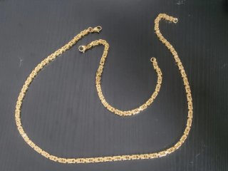Set Collana e Bracciale Dorati