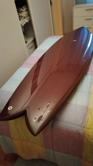 Tabla surf twin fin decathlon nueva 6'1 41l