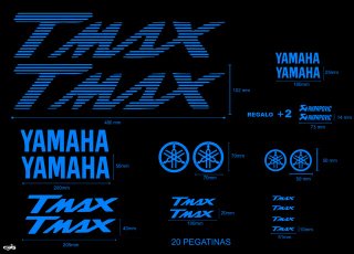 Pegatinas Yamaha TMAX Rayadas