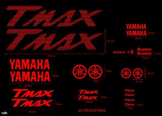 Pegatinas Yamaha TMAX Rayadas