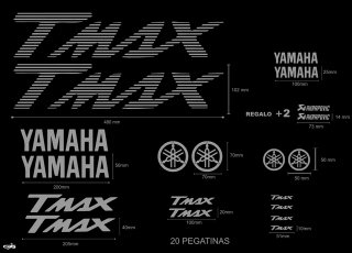 Pegatinas Yamaha TMAX Rayadas
