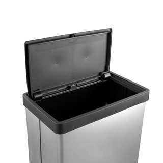 Cubo Basura Alto 54L Plata
