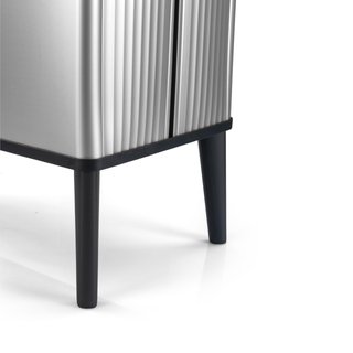 Cubo Basura Alto 54L Plata