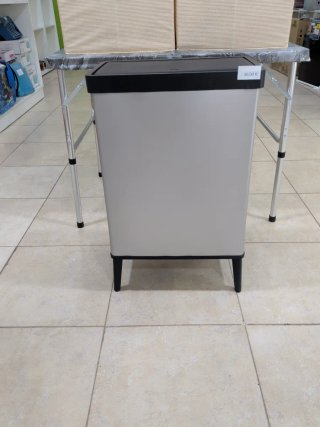 Cubo Basura Alto 54L Plata