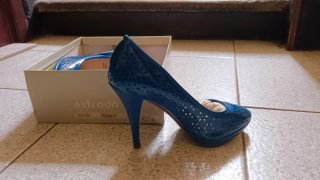 Décolleté Farrasion blu elettrico 38