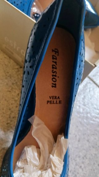 Décolleté Farrasion blu elettrico 38