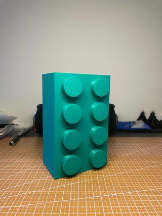 Portafiori stile Lego Verde