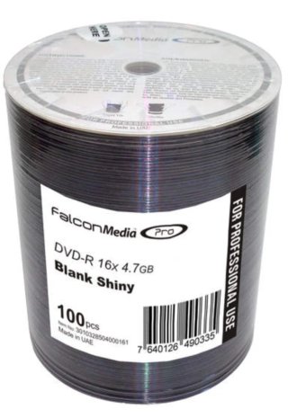 200 Discos DVD-R Falcon Media 16x 4.7GB Blank Shin