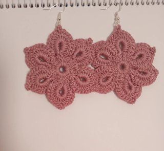 Aretes Crochet Artesanales.