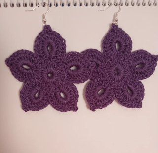 Aretes Crochet Artesanales.
