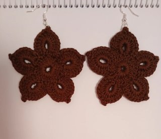 Aretes Crochet Artesanales.