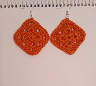 Aretes Crochet Artesanales.