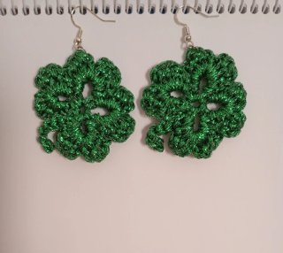 Aretes Crochet Artesanales.