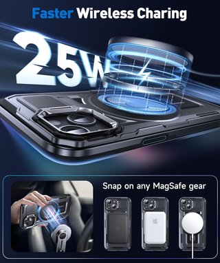 Funda iPhone 14/13 Negra Antigolpes