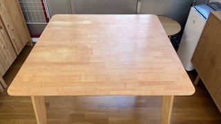 Mesa de comedor madera Sklum