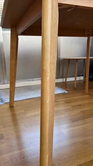 Mesa de comedor madera Sklum
