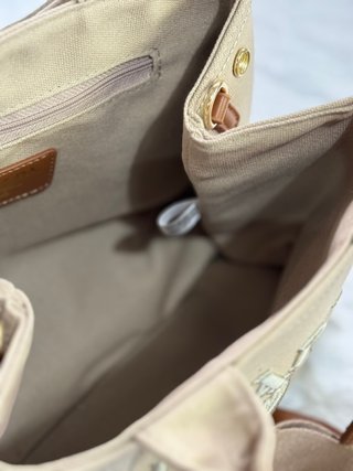 Bolso mano/hombro Beige y Marrón NUEVO