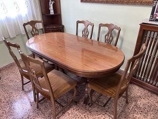 Muebles de comedor completo madera