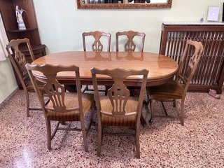 Muebles de comedor completo madera