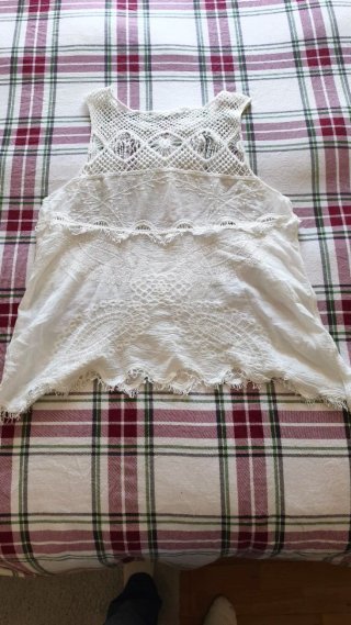 Blusa Boho Blanca Talla L
