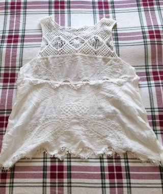 Blusa Boho Blanca Talla L