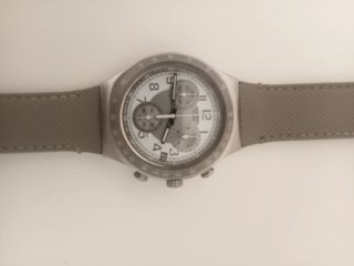 Swatch Irony Cronógrafo Plata/Blanco