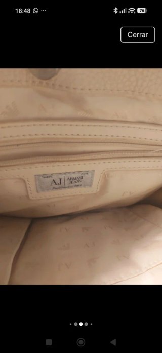 Bolso Armani Jeans Beige
