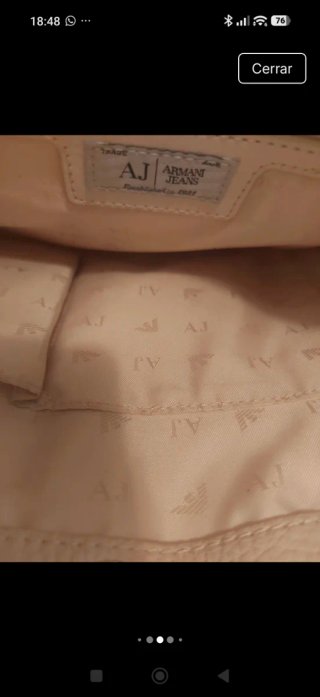 Bolso Armani Jeans Beige