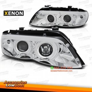 FAROS XENON BMW X5 E53 03-07 OJOS ANGEL LED FONDO